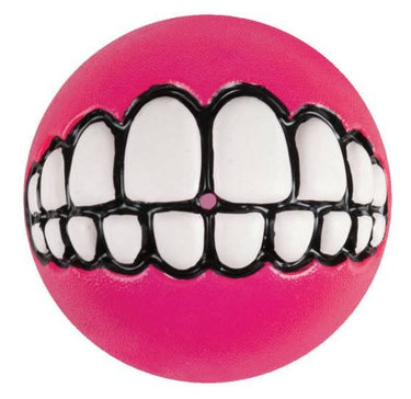 Rogz Grinz Ball Dog Toy - PINK S